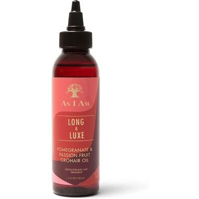 As I Am Long And Luxe Pomegranate & Passion Fruit Grohair Oil 120ml - Hair Oil As I Am Long And Luxe Pomegranate & Passion Fruit Grohair Oil 120ml - Hair Oil
