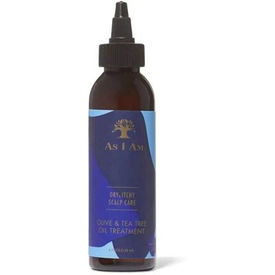 As I Am Behandlung für trockene und juckende Kopfhaut mit Oliven- und Teebaumöl (120 ml) As I Am Behandlung für trockene und juckende Kopfhaut mit Oliven- und Teebaumöl (120 ml)