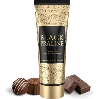 Lotion de bronzage noir Onyx Black Praline - Protection Anti-Âge - Publicité Lotion de bronzage noir Onyx Black Praline - Protection Anti-Âge - Publicité