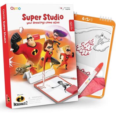 Osmo Osmo Super Studio - Impara a disegnare i personaggi di Incredibles 2 - Gioco educativo Osmo Osmo Super Studio - Impara a disegnare i personaggi di Incredibles 2 - Gioco educativo