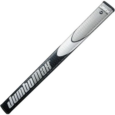 JumboMax Jumboflat 17in - Black/Silver Golf Putter Grip JumboMax Jumboflat 17in - Black/Silver Golf Putter Grip