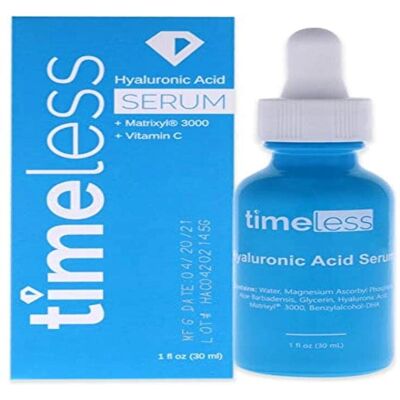 Timeless Skin Care Hyaluronic Acid Serum + Vitamin C - 30ml Timeless Skin Care Hyaluronic Acid Serum + Vitamin C - 30ml