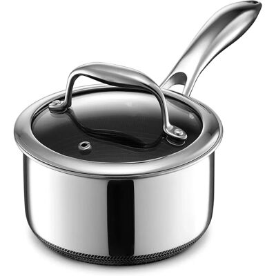 HexClad 0,95L / 1,0L Hybrid Sauté- / Sauspan - Passer til alle kokeplater HexClad 0,95L / 1,0L Hybrid Sauté- / Sauspan - Passer til alle kokeplater