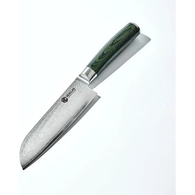 Hexclad Damask 18cm Grønt Santoku-kniv - Kniv Hexclad Damask 18cm Grønt Santoku-kniv - Kniv
