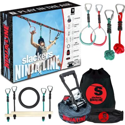 Ensemble de ligne Ninja pour enfants Schildkröt - 11m parcours d'obstacles - Sports & Extérieur Ensemble de ligne Ninja pour enfants Schildkröt - 11m parcours d'obstacles - Sports & Extérieur