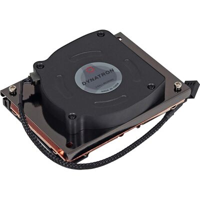Dynatron N12 CPU Koeler - Koper, Zwart, Actieve Koeling, voor Intel 4189-4/-5 Dynatron N12 CPU Koeler - Koper, Zwart, Actieve Koeling, voor Intel 4189-4/-5
