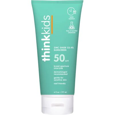 Think! Think, Thinksport Sunscreen SPF 50 For Kids - Sunscreen Think! Think, Thinksport Sunscreen SPF 50 For Kids - Sunscreen