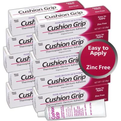 Cushion Grip - Thermoplastic Denture Adhesive 28g - Secure Fit Cushion Grip - Thermoplastic Denture Adhesive 28g - Secure Fit