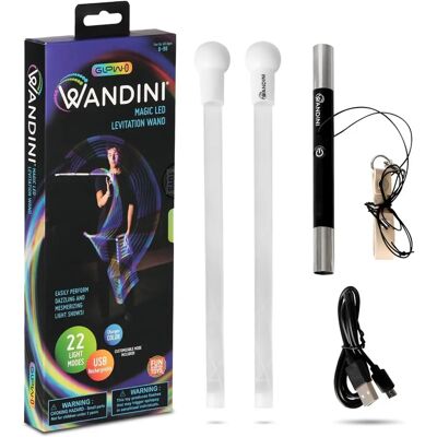 Fun In Motion Toys Wandini Flytande LED-pinne - Magiska Illusioner, 22 Färgval, USB-laddning - Barn 8+ Fun In Motion Toys Wandini Flytande LED-pinne - Magiska Illusioner, 22 Färgval, USB-laddning - Barn 8+