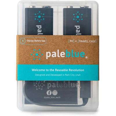 Pale Blue Batterie rechargeable lithium-ion 9V - Batterie domestique - Publicité Pale Blue Batterie rechargeable lithium-ion 9V - Batterie domestique - Publicité