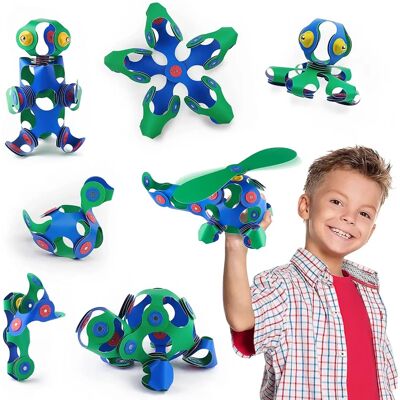 Set Magnetico Clixo 30 Pezzi - Gioco di Costruzioni Magnetico Creativo Set Magnetico Clixo 30 Pezzi - Gioco di Costruzioni Magnetico Creativo