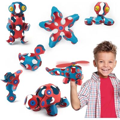 Zestaw Magnetyczny Clicstoys - Pack Itsy Flamingo-Turquoise - Zabawka Konstrukcyjna Zestaw Magnetyczny Clicstoys - Pack Itsy Flamingo-Turquoise - Zabawka Konstrukcyjna