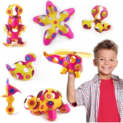 Clixo Pack de Equipo - Juguete de construcción magnético flexible para niños Clixo Pack de Equipo - Juguete de construcción magnético flexible para niños