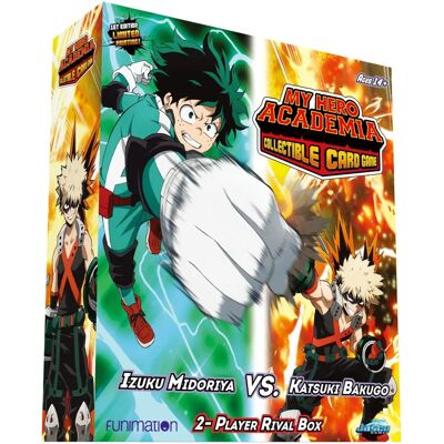Jasco Games My Hero Academia Jogo de Cartas Colecionáveis - Izuku Midoriya vs. Katsuki Bakugo - Baralho Rival para 2 Jogadores Jasco Games My Hero Academia Jogo de Cartas Colecionáveis - Izuku Midoriya vs. Katsuki Bakugo - Baralho Rival para 2 Jogadores