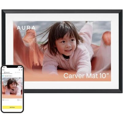 Aura Carver 10,1-Zoll Digitaler Bilderrahmen - Unterstützt Videos & Wi-Fi Aura Carver 10,1-Zoll Digitaler Bilderrahmen - Unterstützt Videos & Wi-Fi