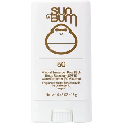Sun Bum Stick Solaire Minéral SPF 50 - Crème solaire visage, lèvres, oreilles - Publicité Sun Bum Stick Solaire Minéral SPF 50 - Crème solaire visage, lèvres, oreilles - Publicité