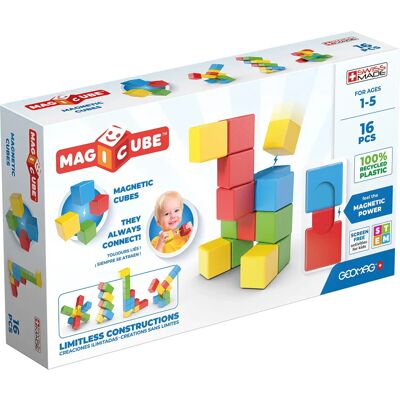 Geomag MagiCube Colore Riciclato - Giocattolo Magnetico Geomag MagiCube Colore Riciclato - Giocattolo Magnetico