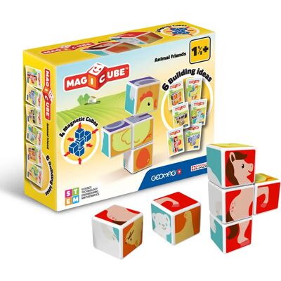 Geomag Magicube Amis des Animaux Ensemble de Construction - Jouet - Publicité Geomag Magicube Amis des Animaux Ensemble de Construction - Jouet - Publicité