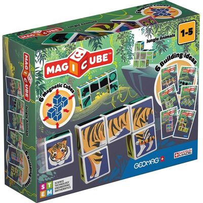 Geomag Animaux de la Jungle Blocs Magnétiques - Jouet STEM Geomag Animaux de la Jungle Blocs Magnétiques - Jouet STEM