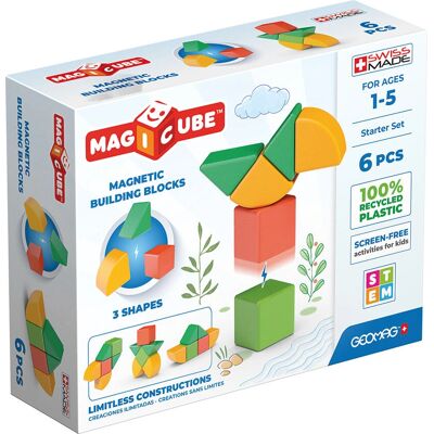 Geomag MagiCube 3 Vormen Gecycled Starter Set - Educatief Bouwspeelgoed Geomag MagiCube 3 Vormen Gecycled Starter Set - Educatief Bouwspeelgoed