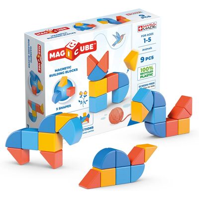 Geomag Magicube Former Resirkulerte Dyr - Magnetiske Leke Geomag Magicube Former Resirkulerte Dyr - Magnetiske Leke