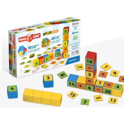 Geomag Magicube Math Bausatz - Recycelte Clips - Bildungsset Geomag Magicube Math Bausatz - Recycelte Clips - Bildungsset