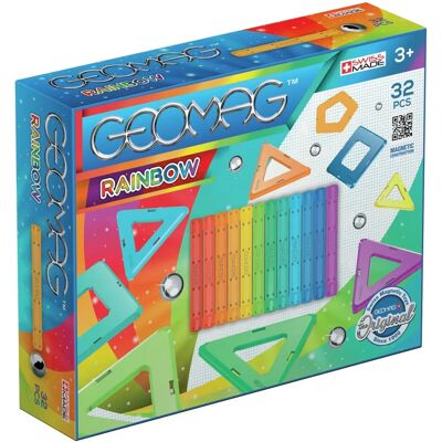 Geomag Rainbow - Magnetic Building Set - 32 pcs - Bright Colors Geomag Rainbow - Magnetic Building Set - 32 pcs - Bright Colors