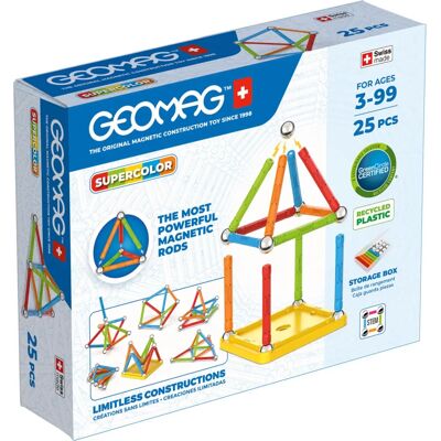 Geomag GM374 Magneettinen rakennussarja - Classic-sarja - 25 osaa Geomag GM374 Magneettinen rakennussarja - Classic-sarja - 25 osaa