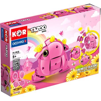 Geomag Tazoo Dina 71 sztuk - Zestaw konstrukcyjny Geomag Tazoo Dina 71 sztuk - Zestaw konstrukcyjny