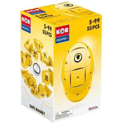 Geomag KOR 2.0 Kit di Costruzione Magnetico Giallo - 55 pezzi Geomag KOR 2.0 Kit di Costruzione Magnetico Giallo - 55 pezzi