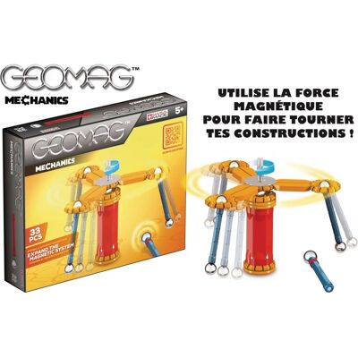 Kit de construction magnétique Geomag Mechanics 33 pièces - Publicité Kit de construction magnétique Geomag Mechanics 33 pièces - Publicité