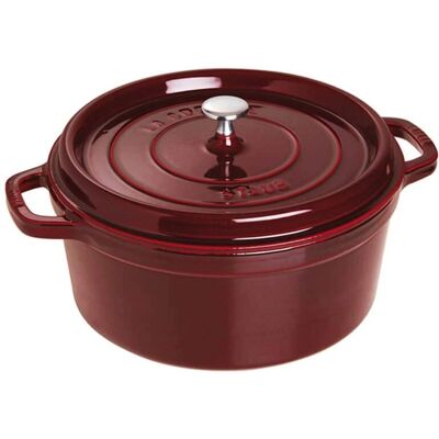 STAUB Cocotte en fonte avec couvercle - 5L, Noire STAUB Cocotte en fonte avec couvercle - 5L, Noire