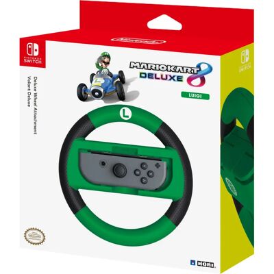 Hori Nintendo Switch Mario Kart 8 Deluxe Stuurrand Accessoire - Luigi Hori Nintendo Switch Mario Kart 8 Deluxe Stuurrand Accessoire - Luigi