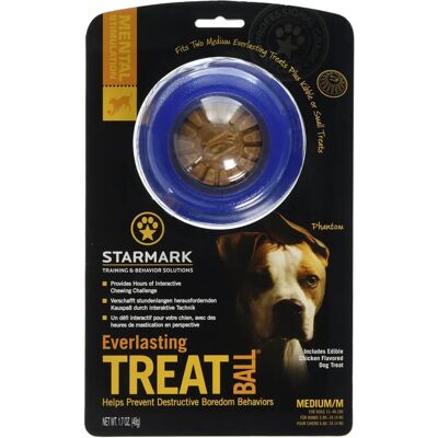 Starmark Everlasting Treat Ball Moyenne - Jouet pour chien Starmark Everlasting Treat Ball Moyenne - Jouet pour chien