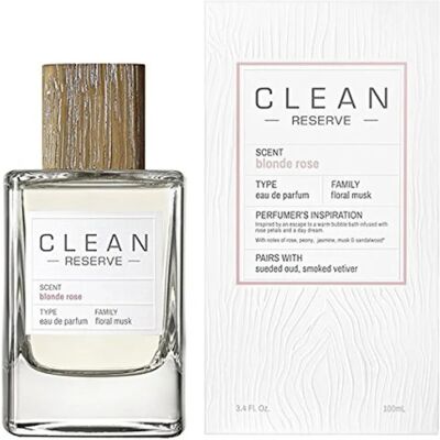 Clean Brand Blonde Rose Eau De Parfum - 100ml Unisex Scent Clean Brand Blonde Rose Eau De Parfum - 100ml Unisex Scent