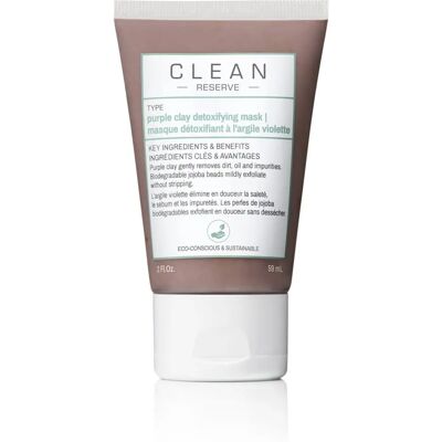 Clean - Purple Clay Detox Face Mask - Gesichtsmaske Clean - Purple Clay Detox Face Mask - Gesichtsmaske