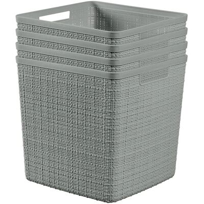 Curver - Jute Decor Basket - Jute - Plastic - Storage Basket Curver - Jute Decor Basket - Jute - Plastic - Storage Basket