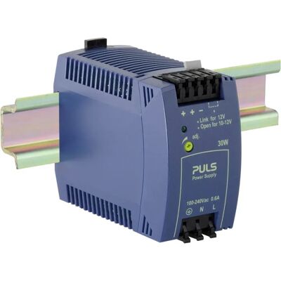 Alimentatore PULS MiniLine ML30.102 - 12V/DC, 2.5A, 30W, Montaggio su guida DIN Alimentatore PULS MiniLine ML30.102 - 12V/DC, 2.5A, 30W, Montaggio su guida DIN