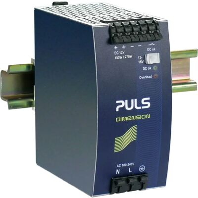 PULS QS10.121 Strømforsyning - 12V, 15A, DIN-skinne, 180W PULS QS10.121 Strømforsyning - 12V, 15A, DIN-skinne, 180W