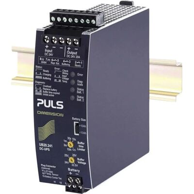 PULS UB20.241 Strømforsyning DIN - 24V 20A 480W PULS UB20.241 Strømforsyning DIN - 24V 20A 480W