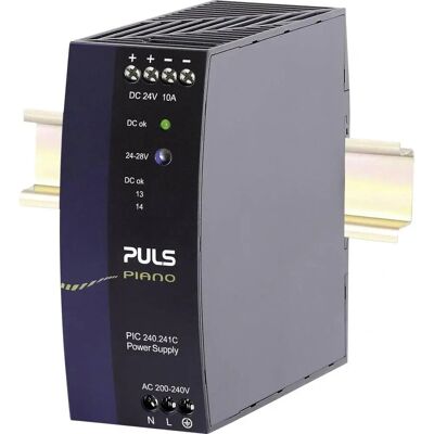 Fuente de alimentación DIN Rail 24V/10A - Alimentador Fuente de alimentación DIN Rail 24V/10A - Alimentador