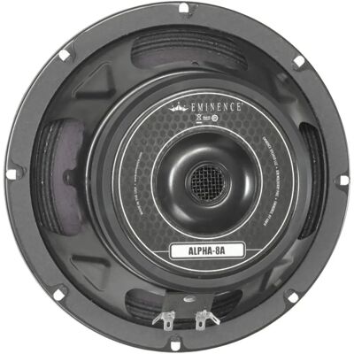 Eminence Alpha 8A Høyttaler - 8 tommer 125W 8 ohm Eminence Alpha 8A Høyttaler - 8 tommer 125W 8 ohm