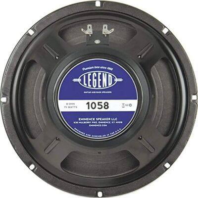 Eminence Legend 1058 - Haut-parleur 10 - 75 W - 8 ohm - Publicité Eminence Legend 1058 - Haut-parleur 10 - 75 W - 8 ohm - Publicité