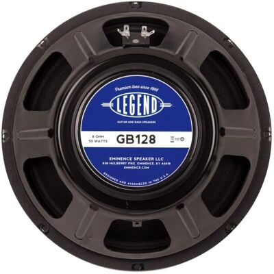 Altoparlante Eminence Legend GB128 - 12" - 50 W - 8 ohm Altoparlante Eminence Legend GB128 - 12" - 50 W - 8 ohm