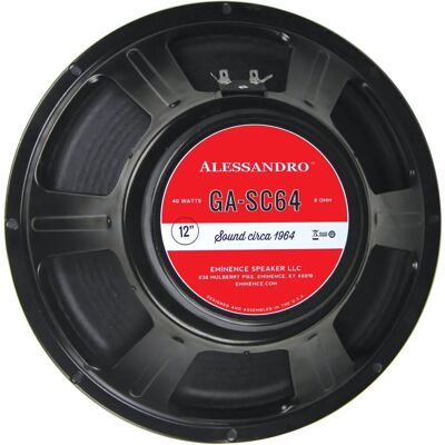 Eminence George Alessandro A - 12" Høyttaler 40 W 8 Ohm Eminence George Alessandro A - 12" Høyttaler 40 W 8 Ohm
