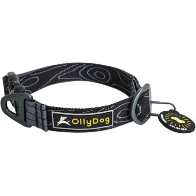 OllyDog Flagstaff hundhalsbånd - Raven Bark - Justerbar og polstret OllyDog Flagstaff hundhalsbånd - Raven Bark - Justerbar og polstret