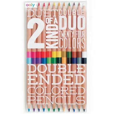 Ooly 2 of A Kind Crayons de Couleur à Double Extrémité - Ensemble de 12 Ooly 2 of A Kind Crayons de Couleur à Double Extrémité - Ensemble de 12
