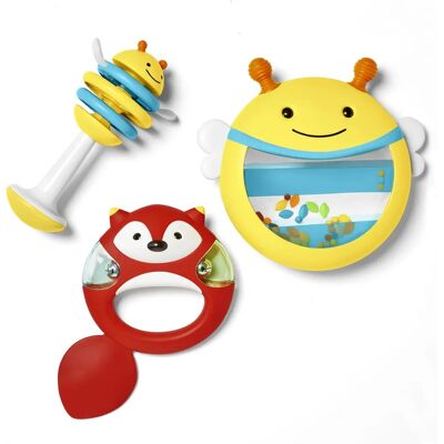 Skip Hop Musikinstrument-Set - 3 Teile für Kinder ab 6 Monaten Skip Hop Musikinstrument-Set - 3 Teile für Kinder ab 6 Monaten