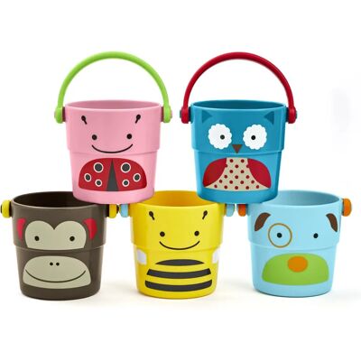 Skip Hop Zoo Stapel- och Hällkannor - Badleksak Skip Hop Zoo Stapel- och Hällkannor - Badleksak