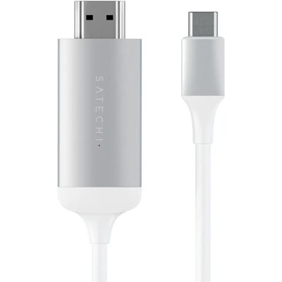 Satechi USB-C HDMI-sovitin - 4K 60Hz - Hopeanvärinen Satechi USB-C HDMI-sovitin - 4K 60Hz - Hopeanvärinen